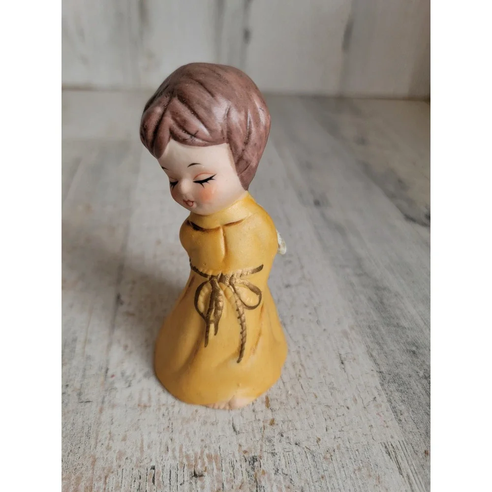 Vintage Jasco Merri angel bell Porcelain religious home decor figure